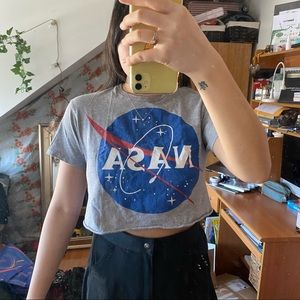 NASA Grey Crop Top